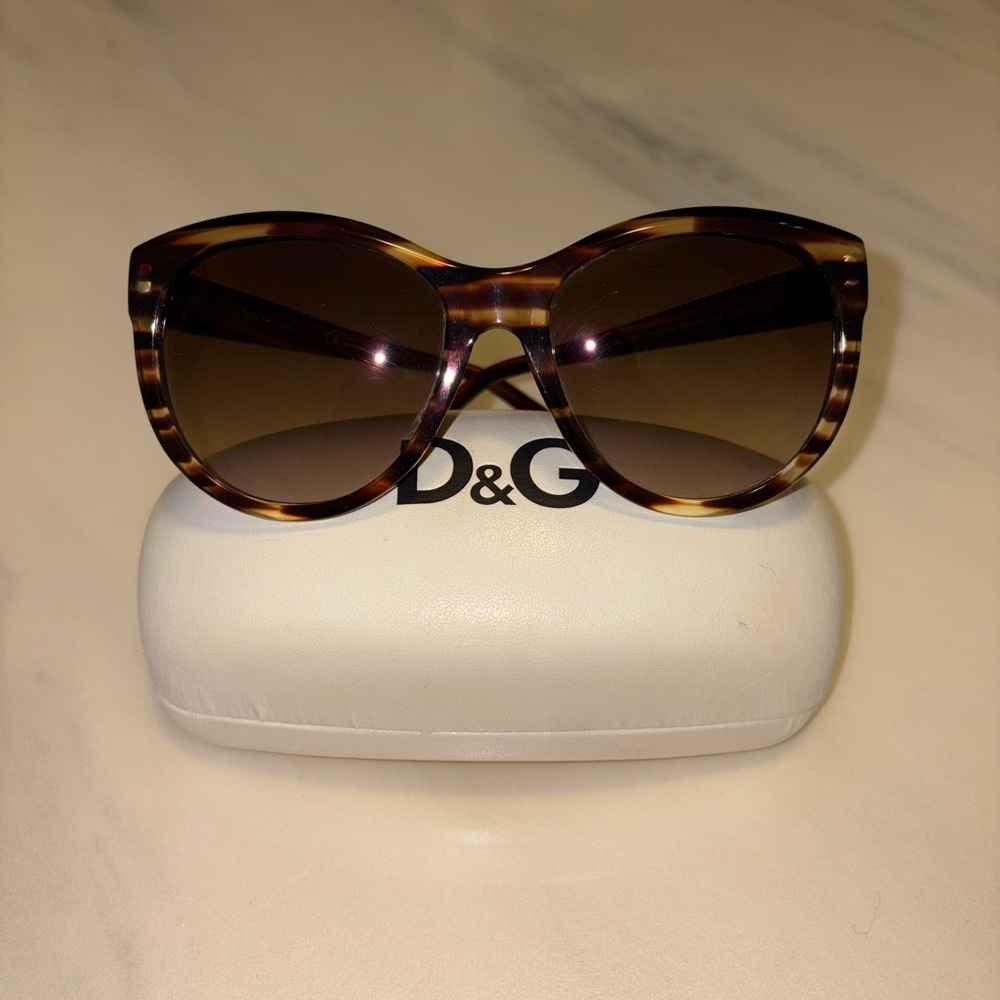 D&G Women's Tortoise Shell Sunglasses